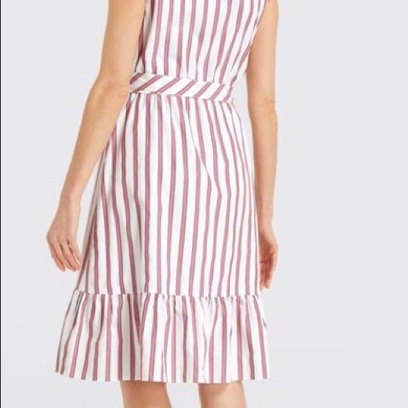 Draper James Stripe Faux Wrap Tank Dress - Picture 2 of 5